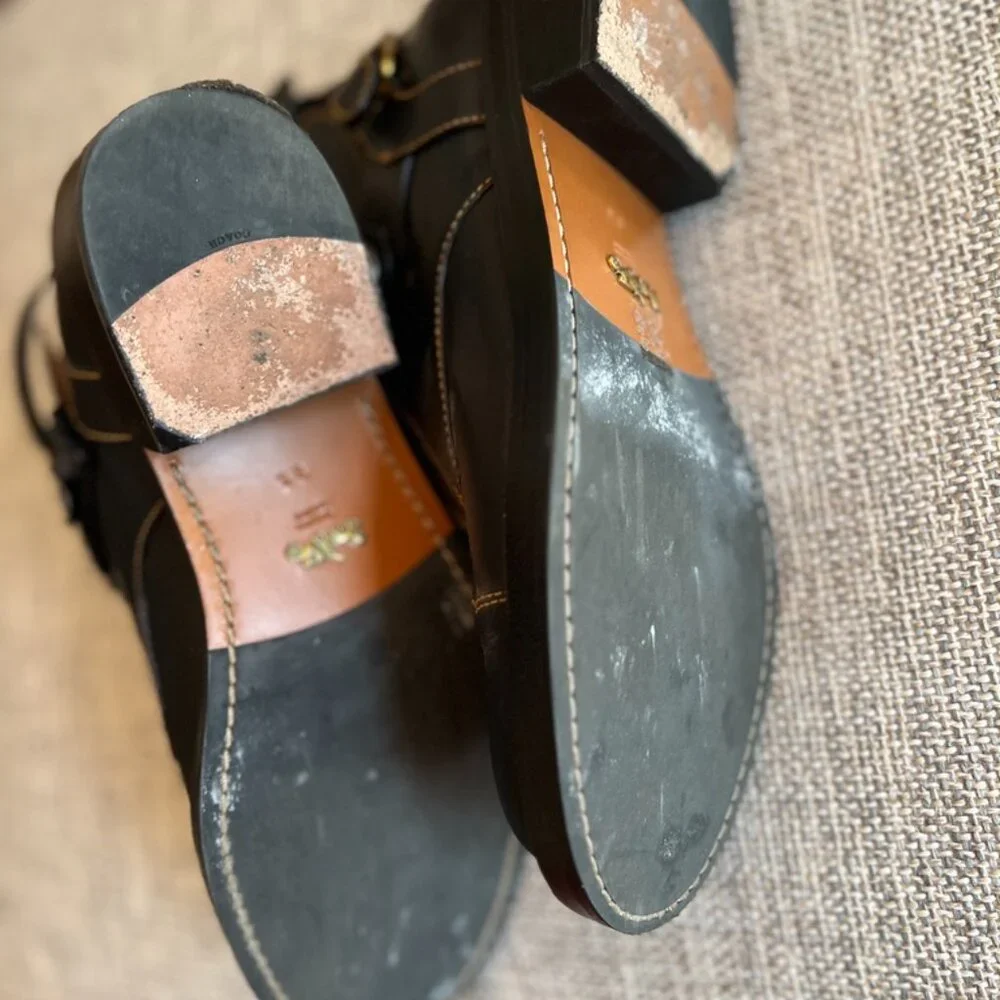 COPY - New Coach shoes/booties women 8.5 new metal flowers - Picture 4 of 4